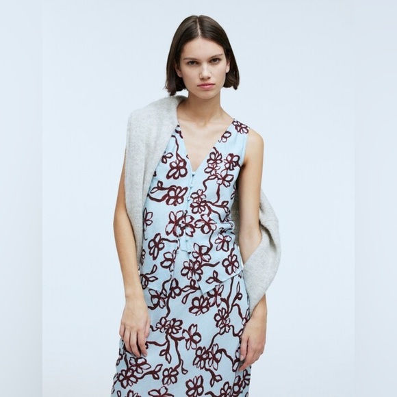 MADEWELL The cutaway vest top in floral and skirt size 12 set of two - Picture 8 of 15